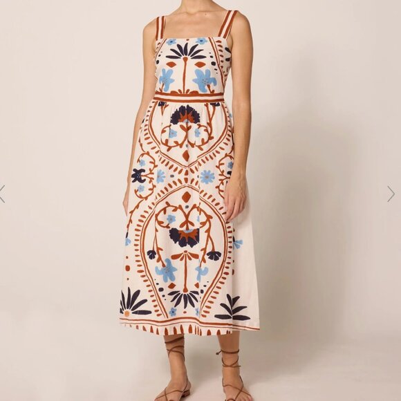 NWT Cleobella-Carmen Midi Dress | Liliana-Size M - Picture 2 of 12